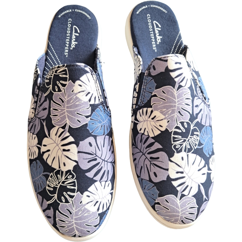 Clarks Cloudsteppers Breeze Shore Mule Slip Ons Women's Shoes New Size 9.5 N - Picture 10 of 11